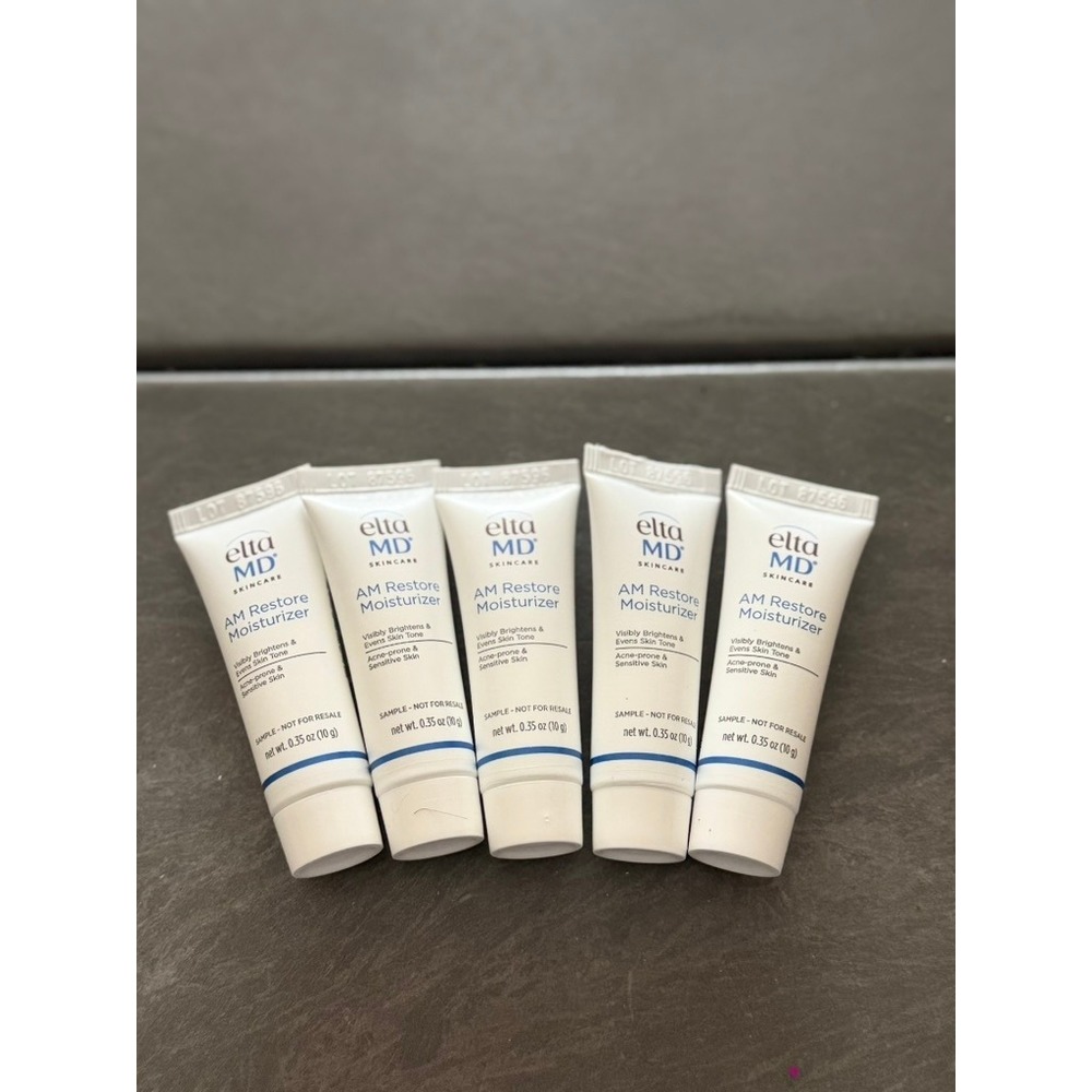 EltaMD AM Restore Moisturizer 5 Pack Travel Size 0.35oz Each Acne Sensitive Skin